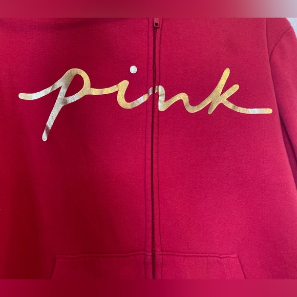 PINK Victoria's Secret Red Hoodie - Picture 2 of 6